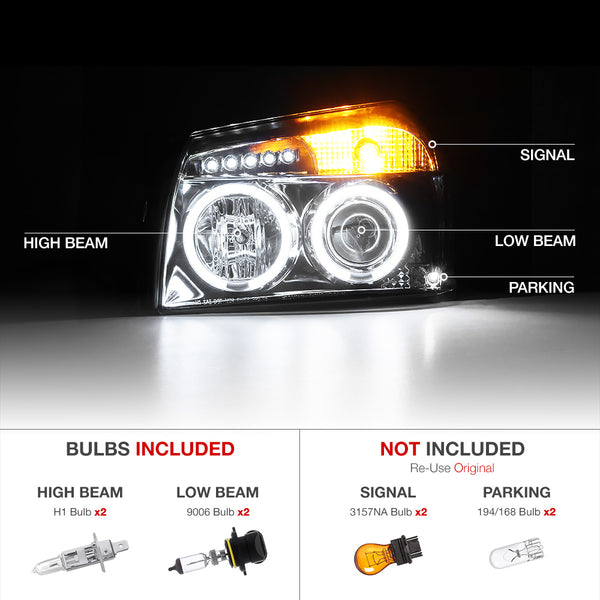 2005-2007 Dodge Magnum Chrome Headlight