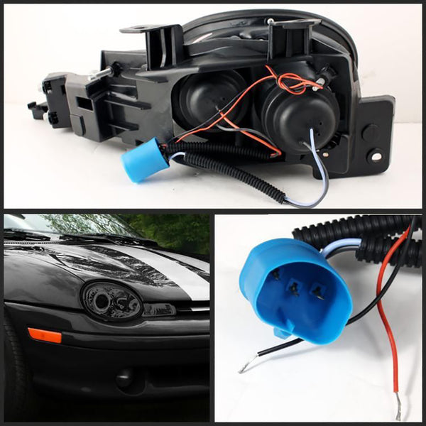 1995-1999 Dodge Neon Smoked Headlight