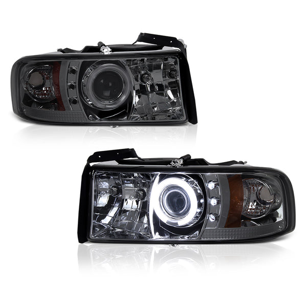 1999-2001 Dodge RAM 1500 Sport Smoked Headlight