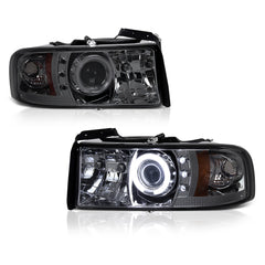 1999-2001 Dodge RAM 1500 Sport Smoked Headlight