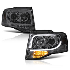 2007-2014 Ford Expedition Smoked Headlight