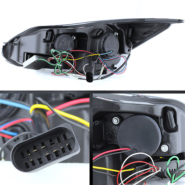 2012-2014 Ford Focus Chrome Headlight