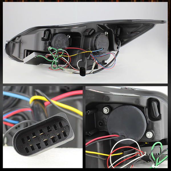 2012-2014 Ford Focus Smoked Headlight