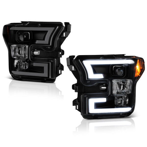 2015-2017 Ford F-150 Sinister Black Headlight
