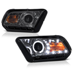 2010-2014 Ford Mustang Smoked Headlight