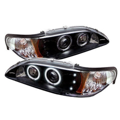 1994-1998 Ford Mustang Black Headlight