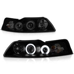 1999-2004 Ford Mustang Sinister Black Headlight