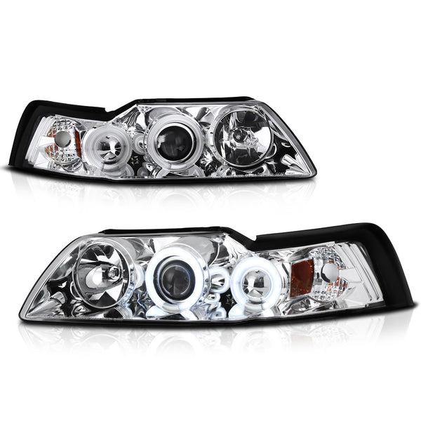 1999-2004 Ford Mustang Chrome Headlight
