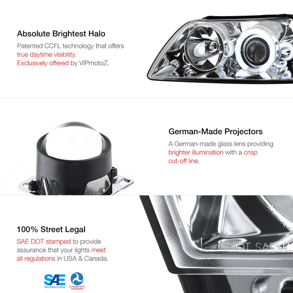 1999-2004 Ford Mustang Chrome Headlight