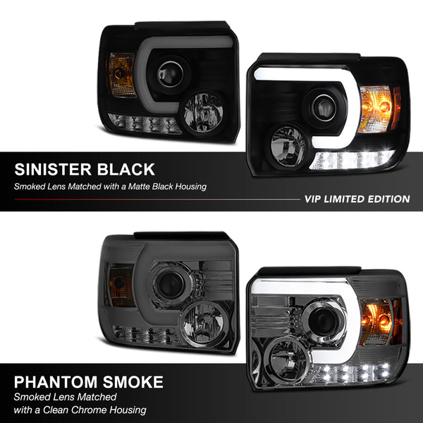 2014-2015 GMC Sierra 1500 Sinister Black Headlight