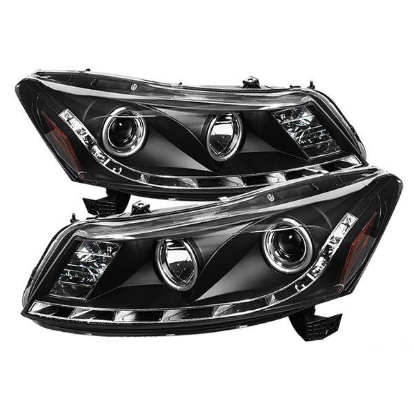 2008-2012 Honda Accord Black Headlight