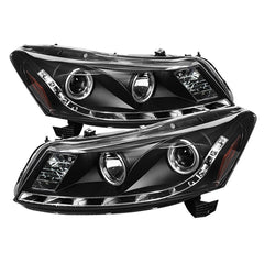 2008-2012 Honda Accord Black Headlight