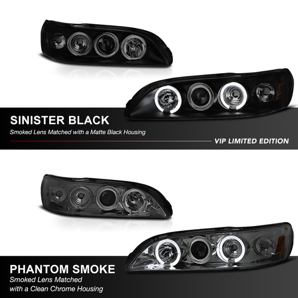 1998-2002 Honda Accord Sinister Black Headlight