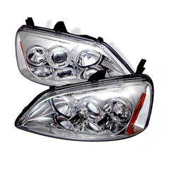 2001-2003 Honda Civic Chrome Headlight