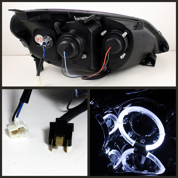 2001-2003 Honda Civic Smoked Headlight