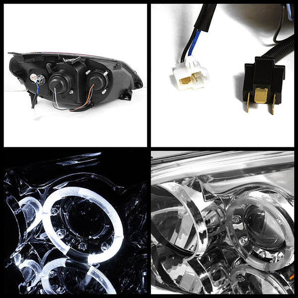 2001-2003 Honda Civic Chrome Headlight
