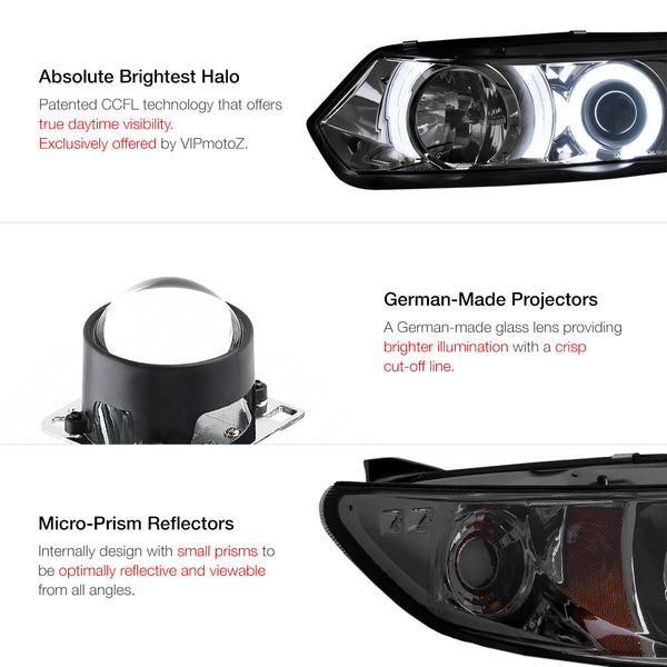 2006-2011 Honda Civic Smoked Headlight