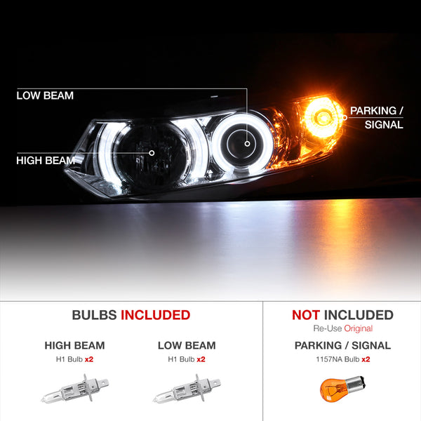 2006-2011 Honda Civic Smoked Headlight
