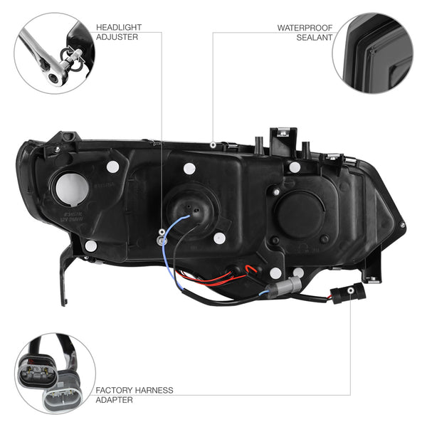 2006-2011 Honda Civic Smoked Headlight