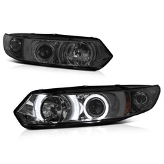 2006-2011 Honda Civic Smoked Headlight