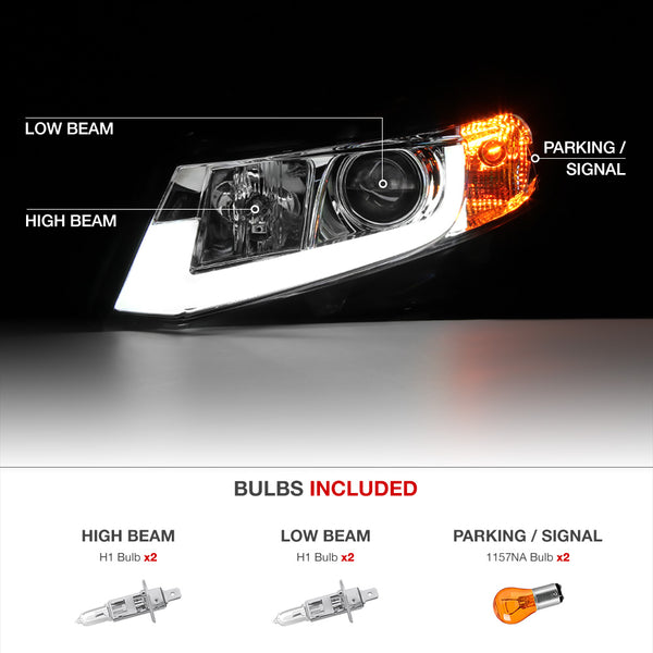 2012-2013 Honda Civic Chrome Headlight