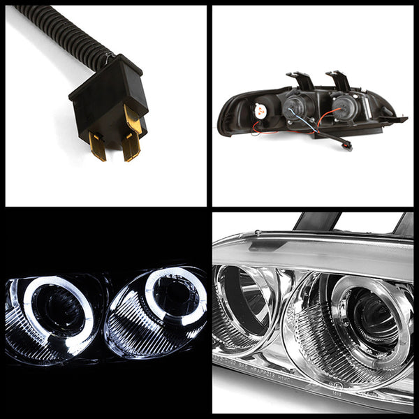 1992-1995 Honda Civic Chrome Headlight
