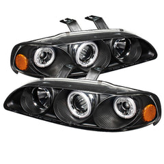 1992-1995 Honda Civic Black Headlight