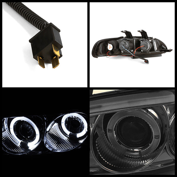 1992-1995 Honda Civic Smoked Headlight