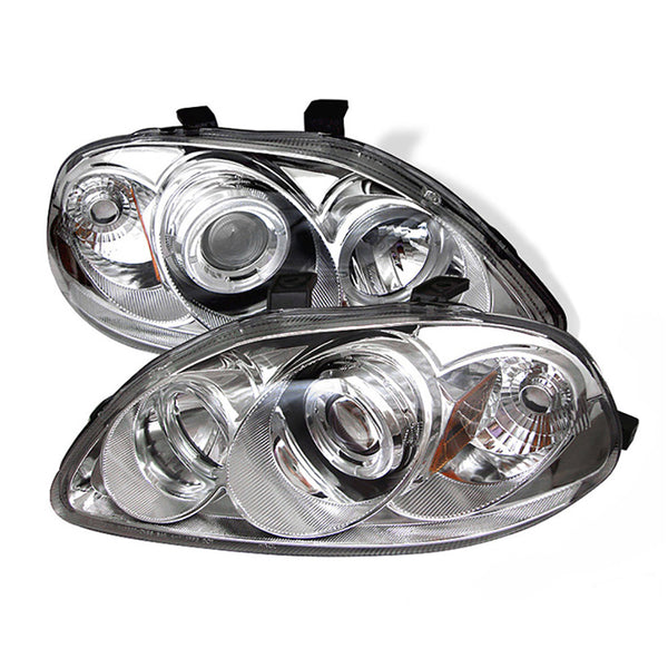 1996-1998 Honda Civic Chrome Headlight