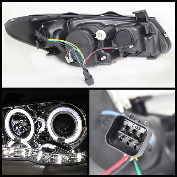 2007-2010 Hyundai Elantra Smoked Headlight
