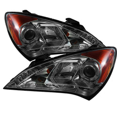 2010-2012 Hyundai Genesis Smoked Headlight