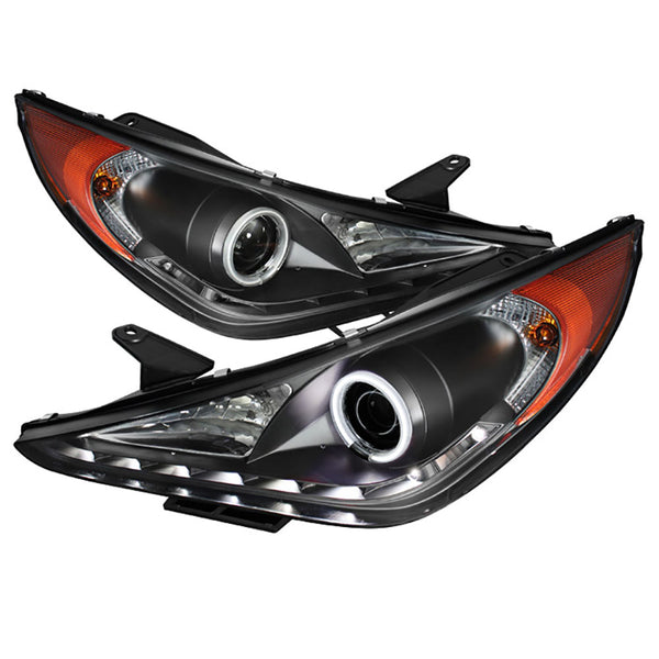 2011-2014 Hyundai Sonata Black Headlight