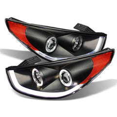 2010-2013 Hyundai Tucson Black Headlight