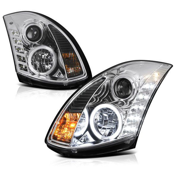 2003-2007 Infiniti G35 Chrome Headlight