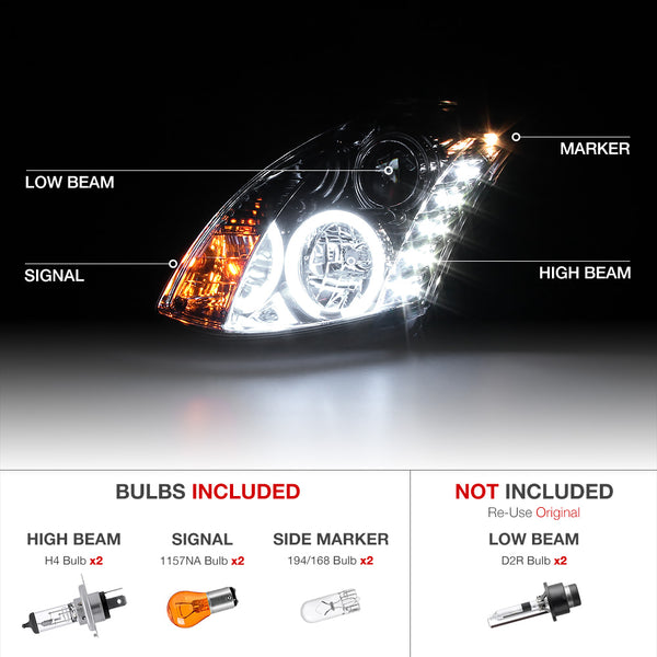 2003-2007 Infiniti G35 Chrome Headlight