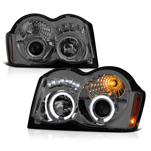 2008-2010 Jeep Grand Cherokee Smoked Headlight
