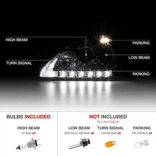 2004-2006 Lexus RX Series Chrome Headlight