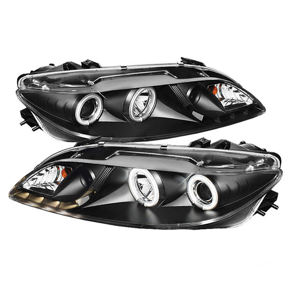 2003-2005 Mazda 6 Black Headlight