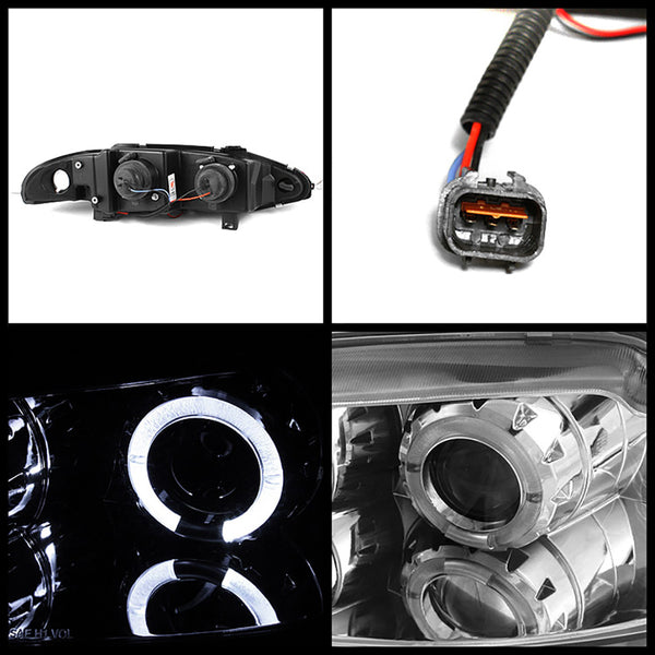 1995-1996 Mitsubishi Eclipse Chrome Headlight