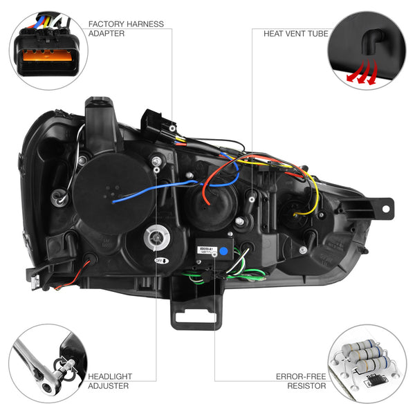 2008-2017 Mitsubishi Lancer Chrome Headlight