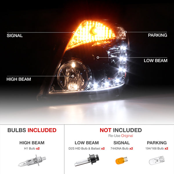 2006-2009 Nissan Z33 350Z Fairlady Chrome Headlight