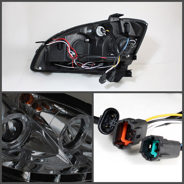 2002-2004 Nissan Altima Smoked Headlight