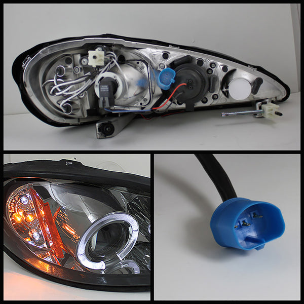 1999-2005 Pontiac Grand AM Smoked Headlight
