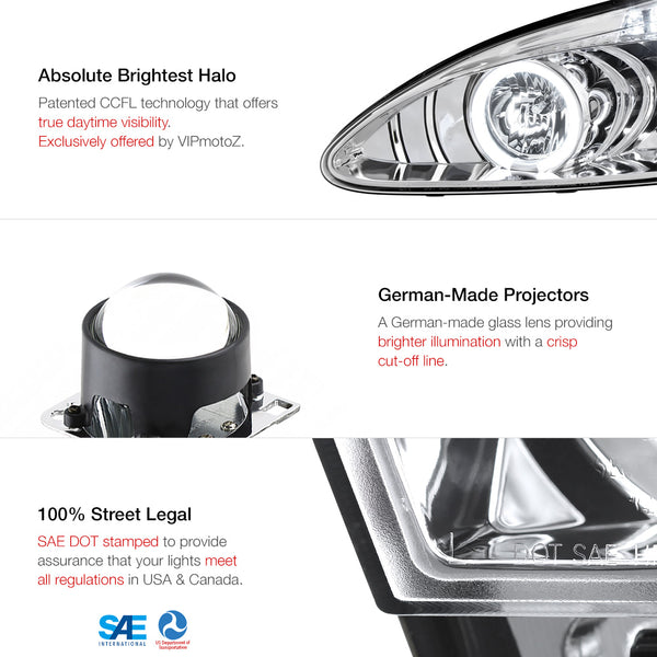 2004-2008 Pontiac Grand Prix Chrome Headlight