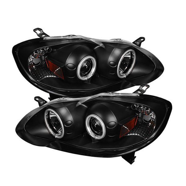 2003-2008 Toyota Corolla Black Headlight