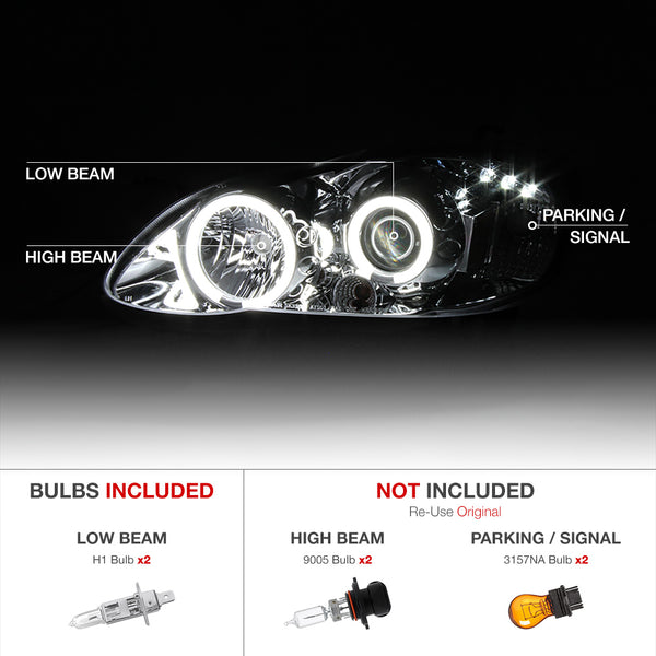2003-2008 Toyota Corolla Chrome Headlight