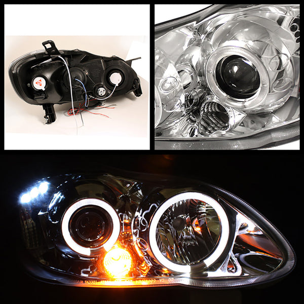 2003-2008 Toyota Corolla Chrome Headlight