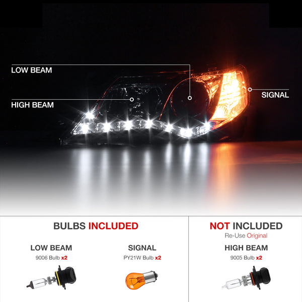 2012-2014 Toyota Camry Chrome Headlight