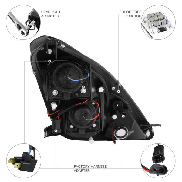 2000-2005 Toyota Celica Smoked Headlight