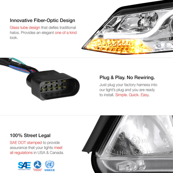 2011-2014 Volkswagen Jetta Chrome Headlight